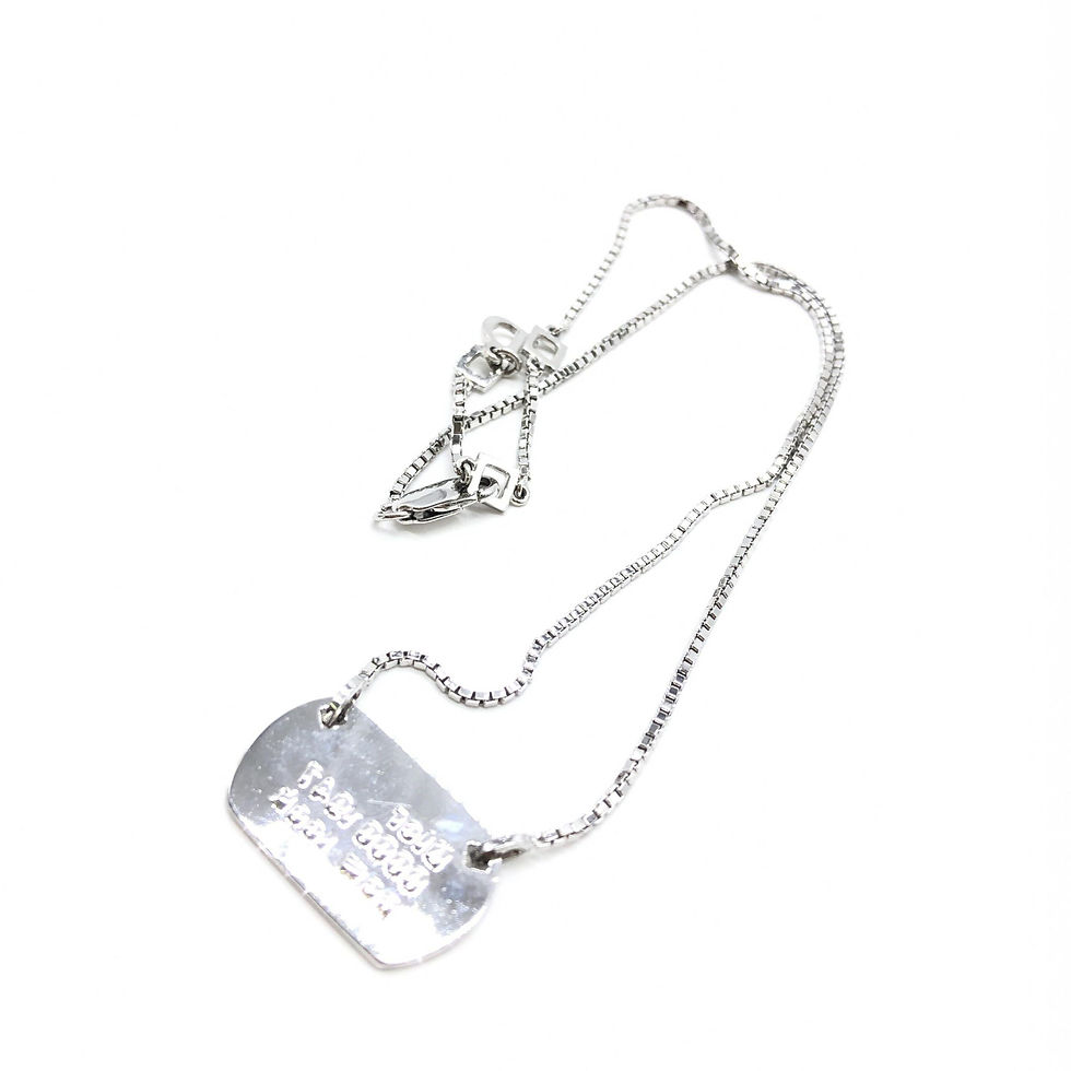 Thumbnail: Dior 925 Sterling Silver Antique Art Deco Howard & Co. "Port" Necklace