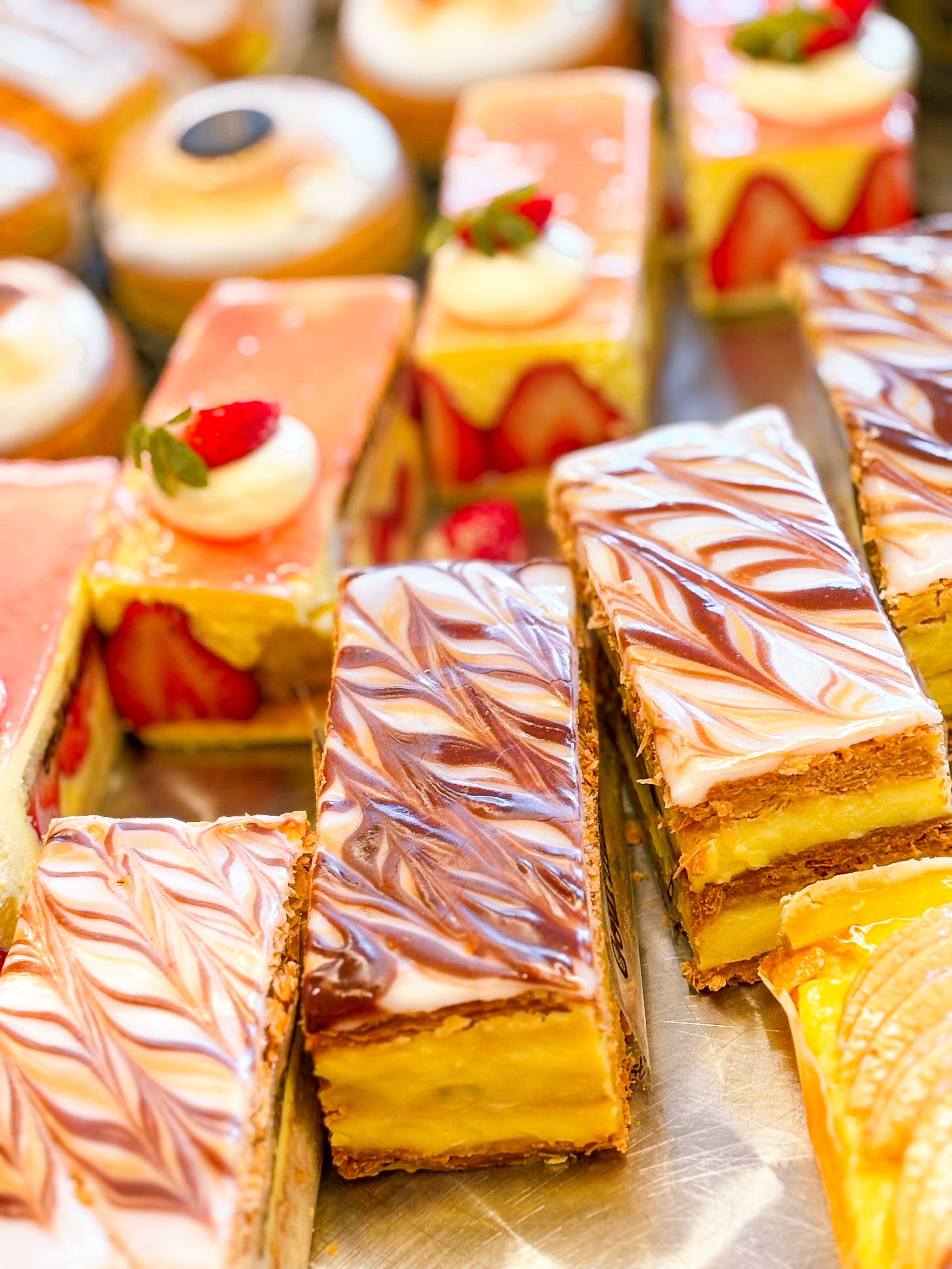 Millefeuille nature, chocolat ou framboises