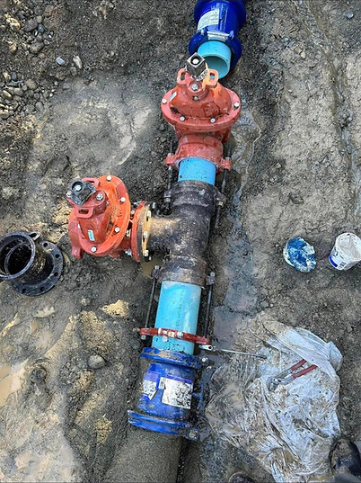 10' gatevalves and watermain repair