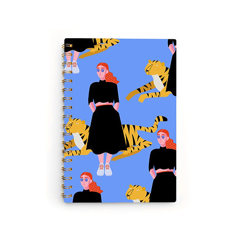 Chica con Tigre Notebook
