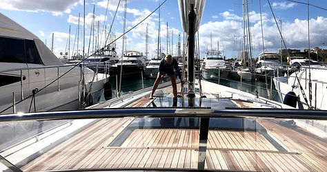 Weekly yacht maintenance and mooring inspection in Palma de Mallorca