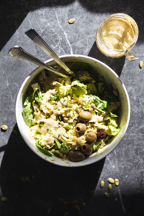 Creamy Olive Salad Dressing: A Bold and Herby Twist