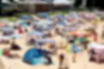 Another photo showing that there is still space despite the use of beach cabanas