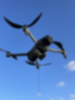 Thumbnail: DJI Mavic 4 with Sky Hook PLUS hovering above festival, lighting paths and crowd areas.
