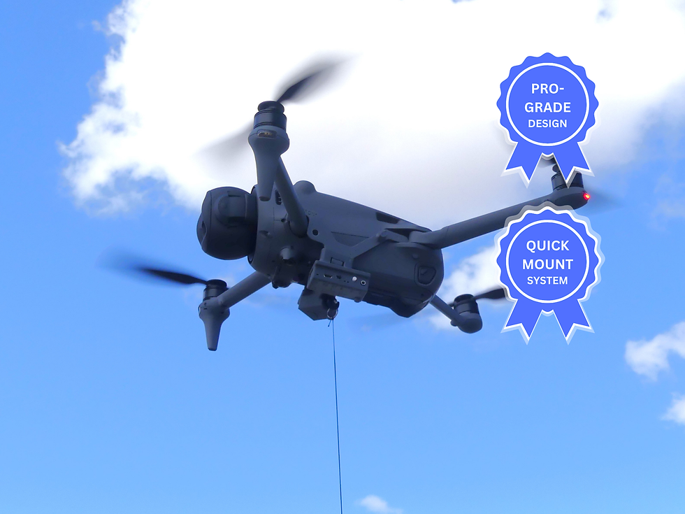 Drone Sky Hook system for DJI Mavic 4 to carry and release a payload for aerial missions