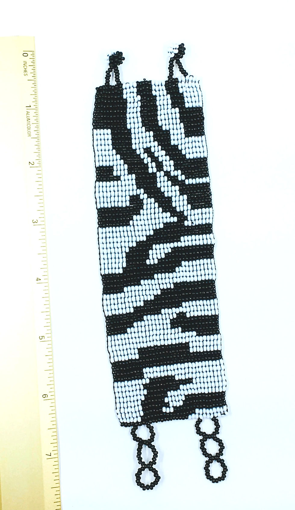 Thumbnail: Loom Bracelet- Black and White