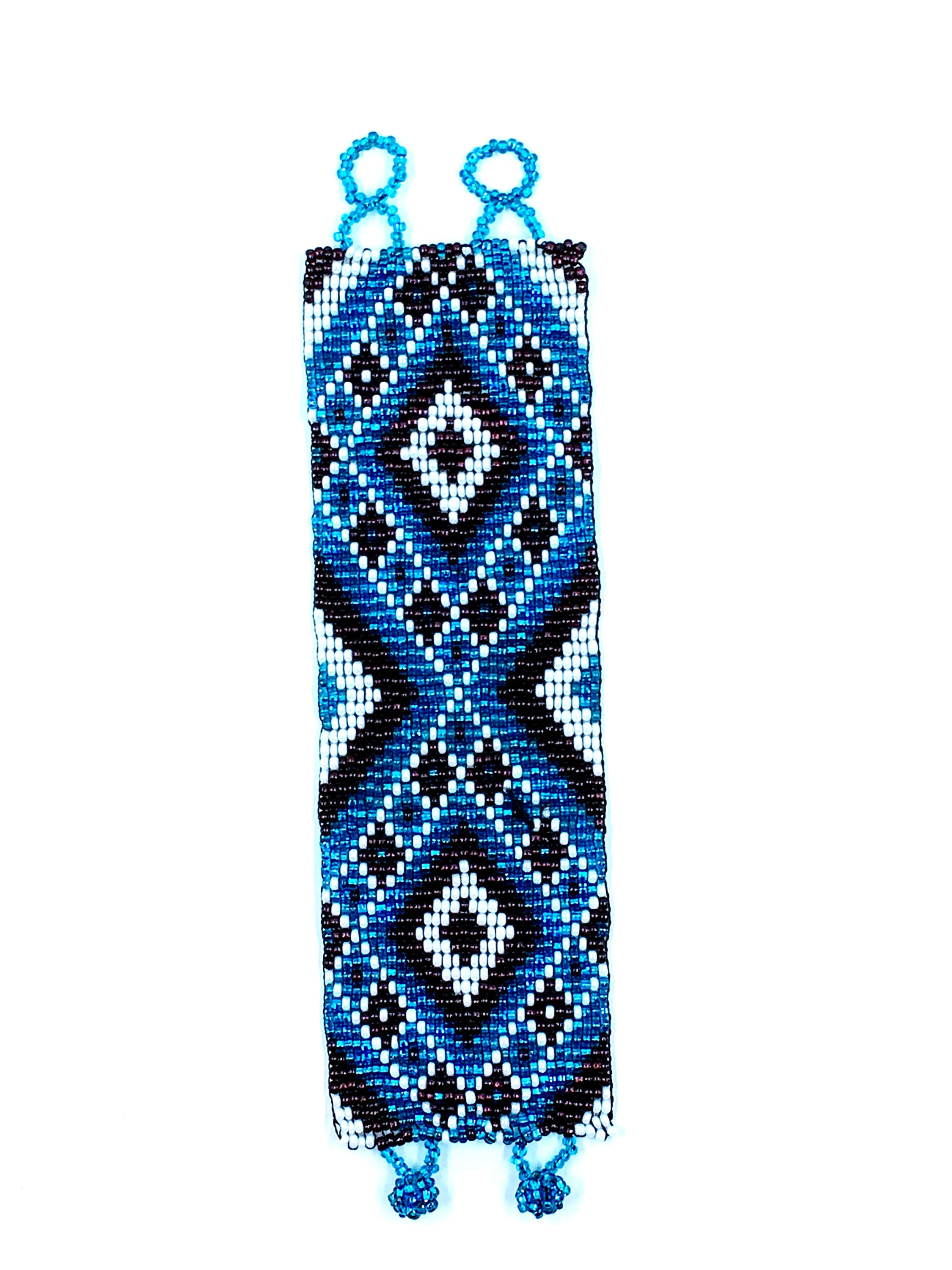 Loom Bracelet Blue and Brown