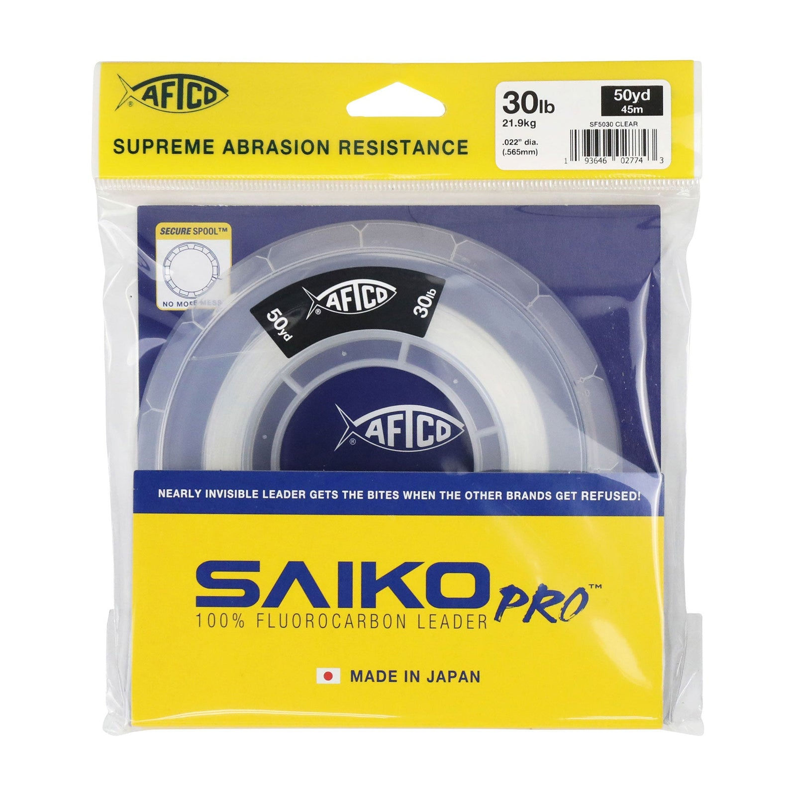 Aftco Saiko Pro 100% Fluorocarbon (50YRD) Leader Line
