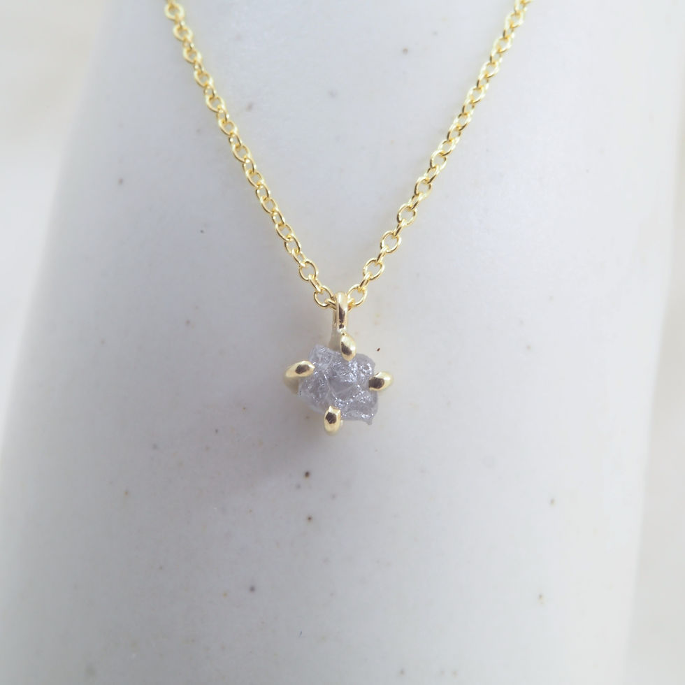 Miniatura: Colgante diamante en bruto