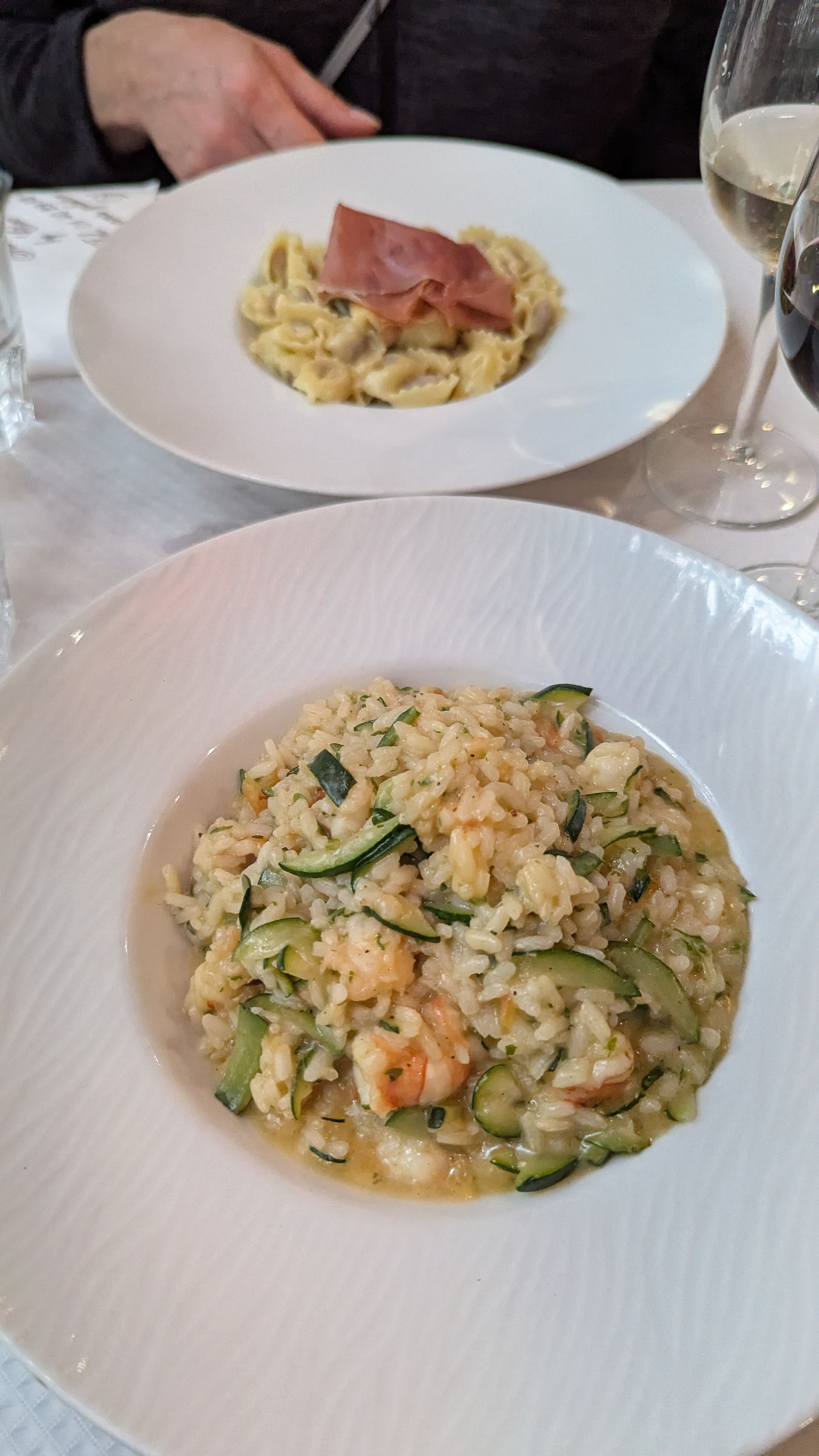 The last dinner at Tasca's in Paris.