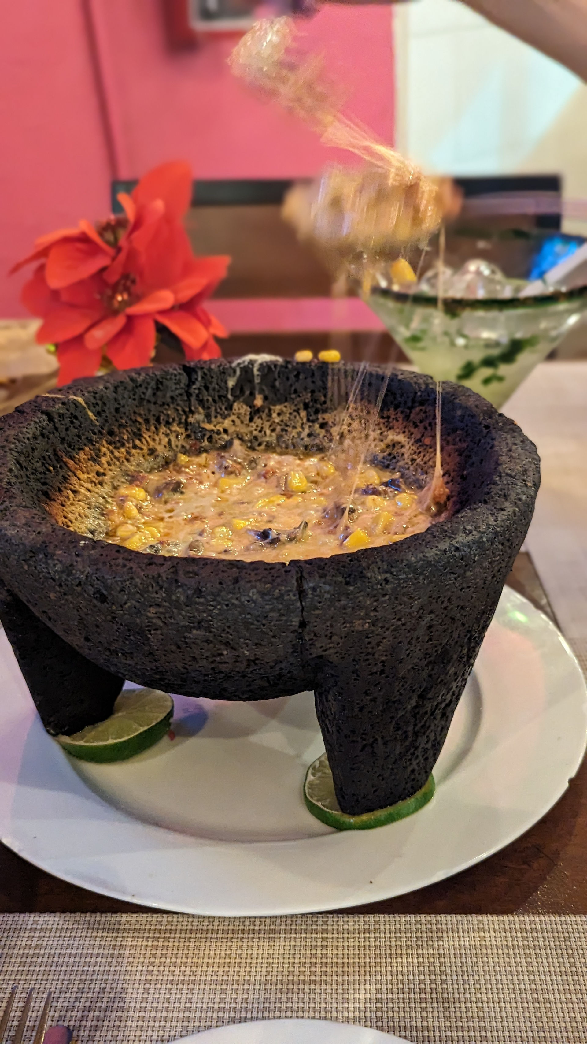 Ye olde flaming cheese!