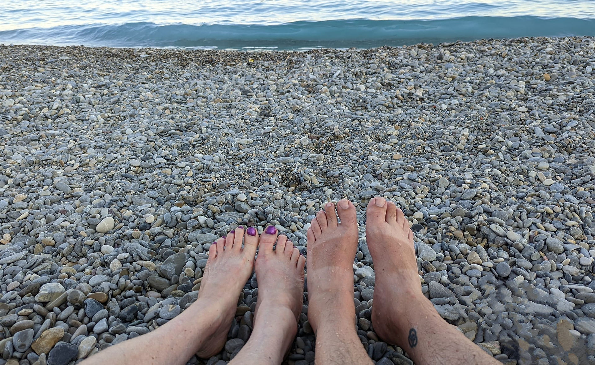 Rocky beach on the Mediterranean