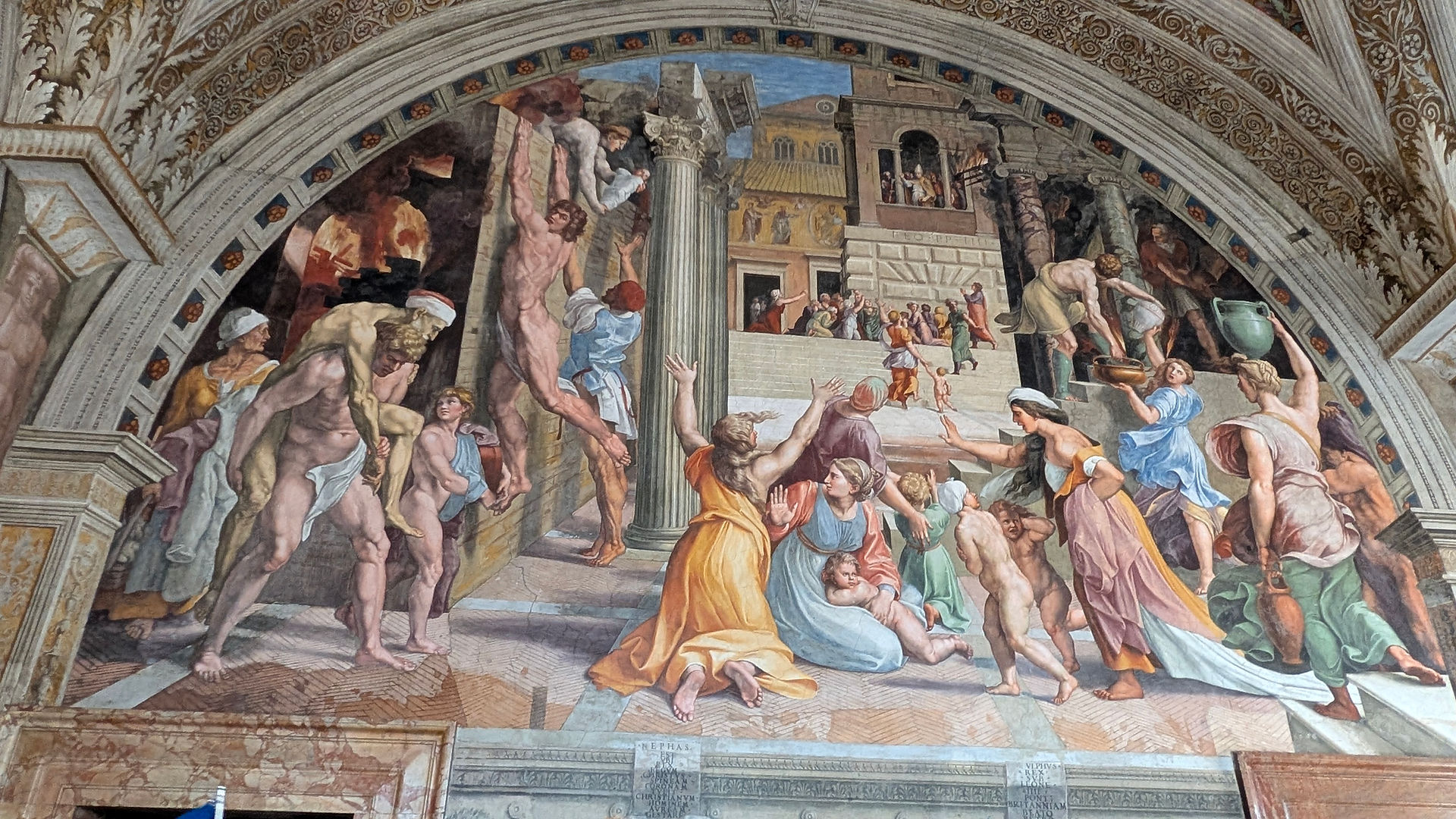 The Fire in the Borgo by Raphael 