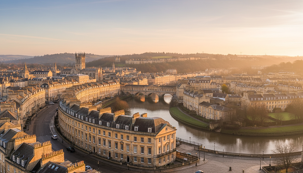 A Perfect Day in Bath: Bailbrook Hotel, Bath Cathedral, Pulteney Bridge & Bandook