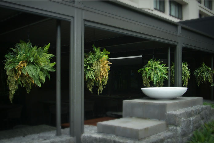 Faux Fern Hanging Baskets