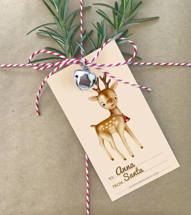 Thumbnail: 'CHRISTMAS CHEER' GIFT TAGS by STUDIO SUE (Set of 8)