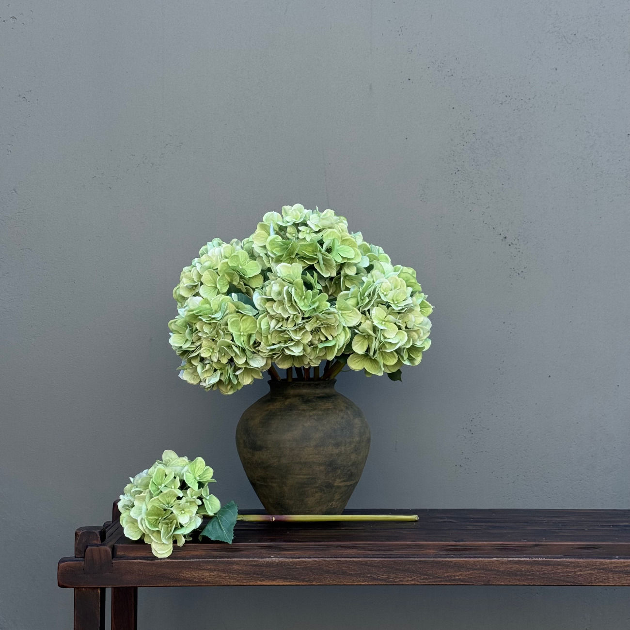 LIME HYDRANGEA - SINGLE STEM