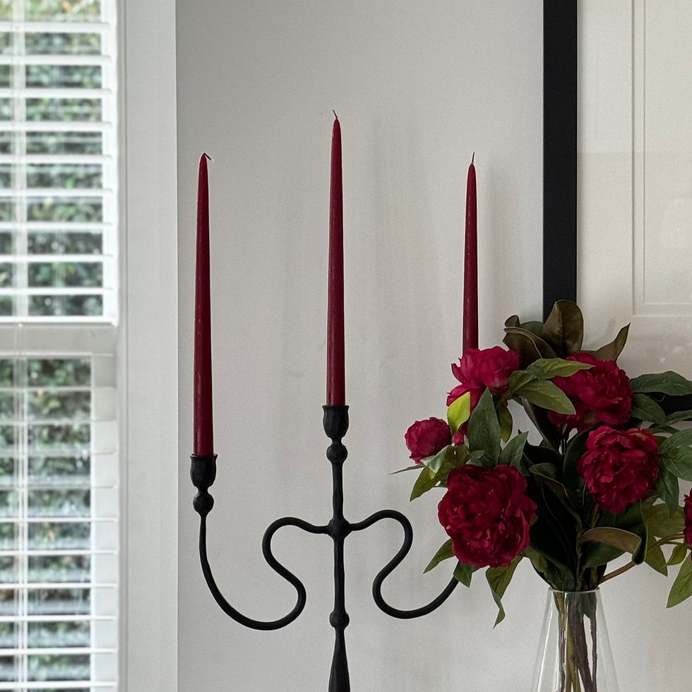 Thumbnail: BROSTE TALL TAPER CANDLES (Box of 4 in BURGUNDY or GLOSSY GREEN)