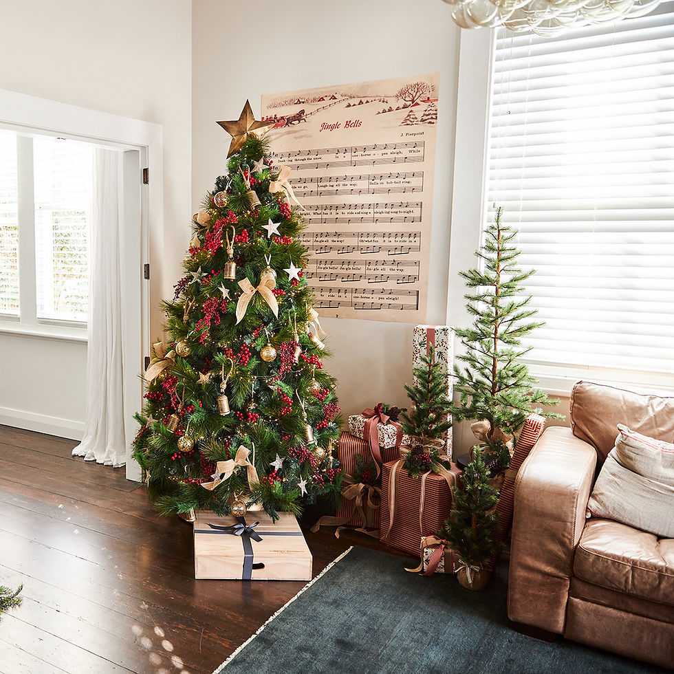 Thumbnail: CHRISTMAS TREE TOPPER 'ANTIQUE BRASS' STAR