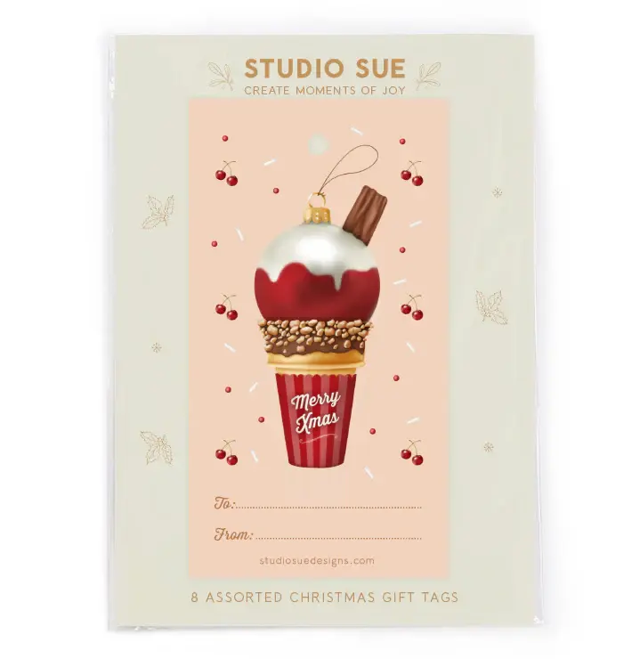 Thumbnail: 'NOSTALGIC NOEL' GIFT TAGS by STUDIO SUE (Set of 8)