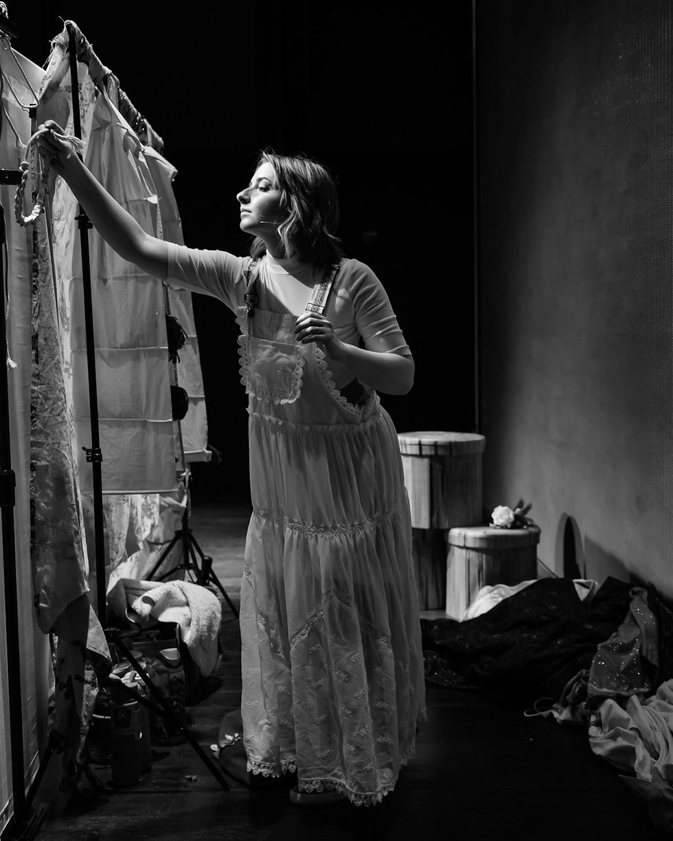 Backstage at Story Of God the musical Off-Broadway