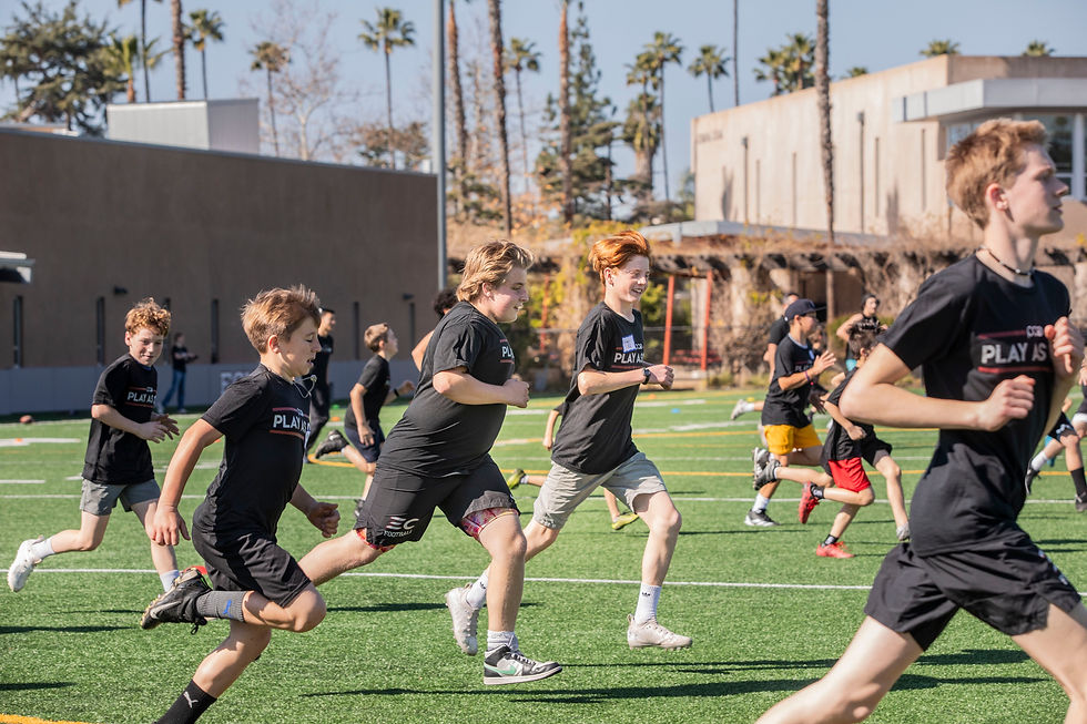 kids sports program on field