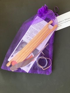 Beginning Rigid Heddle Equipment in organza carrying bag