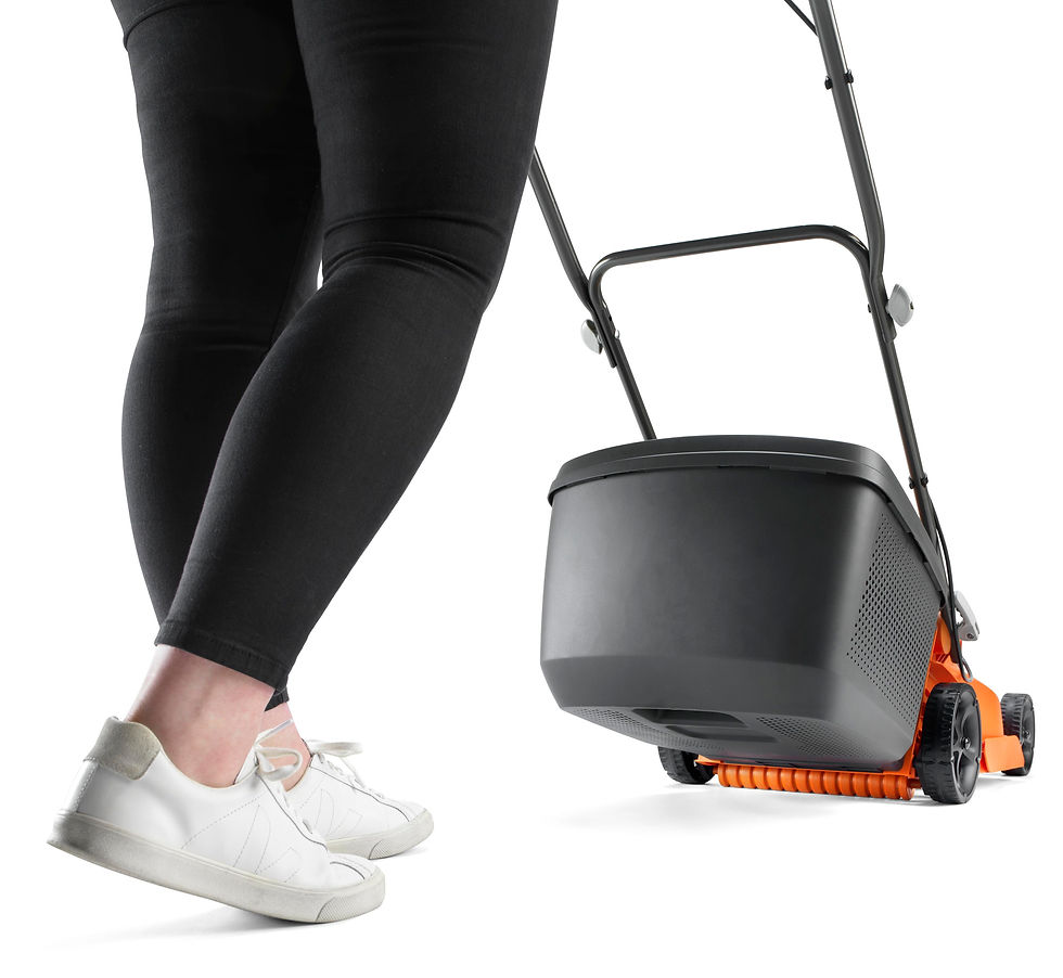 Thumbnail: Flymo 36V EasiStore 340R 13" Battery Rear Roller Lawn Mower
