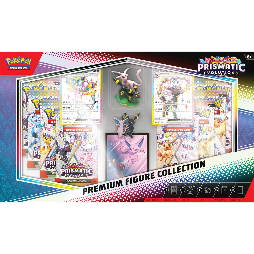 POKEMON SCARLET AND VIOLET PRISMATIC EVOLUTIONS PREMIUM FIGURE COLLECTION (6)