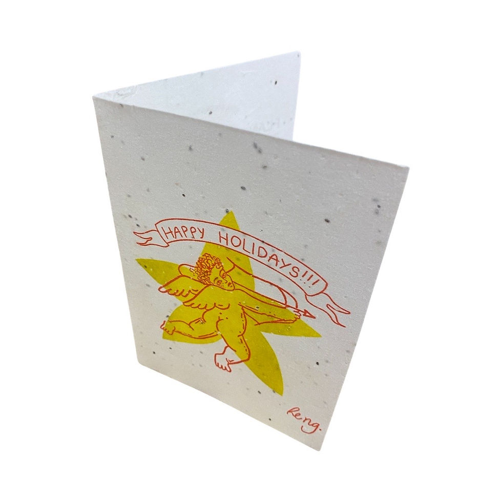 Thumbnail: “Happy holidays” ❄️👼💫  | Plantable Greeting Card 🌱
