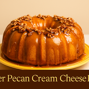 🍰 Butter Pecan Cream Cheese Pound Cake