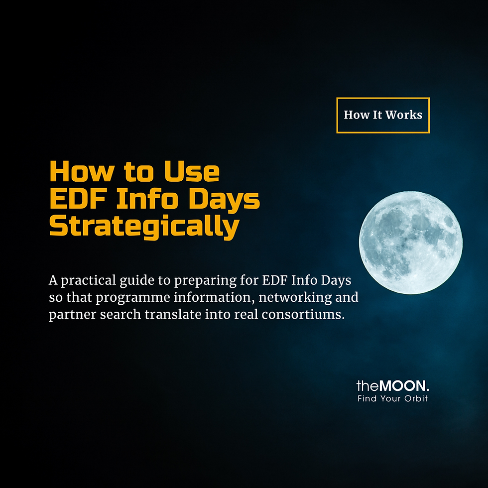 How to Use EDF Info Days Strategically