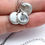 Thumbnail: Handmade necklace, wax seal silver, women life freedom , silver,