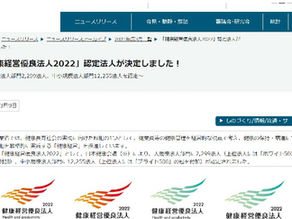 ★健康経営優良法人2022発表！