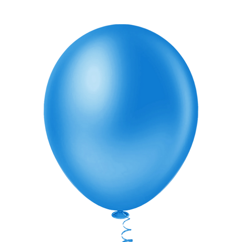 Миниатюра: Balão de látex azul 9 polegadas / 23 cm