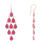 Thumbnail: Erviola Gemstone Cascade Earrings Rose Gold Pink Tourmaline