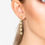 Thumbnail: Graduated Star Drop Earrings Gold