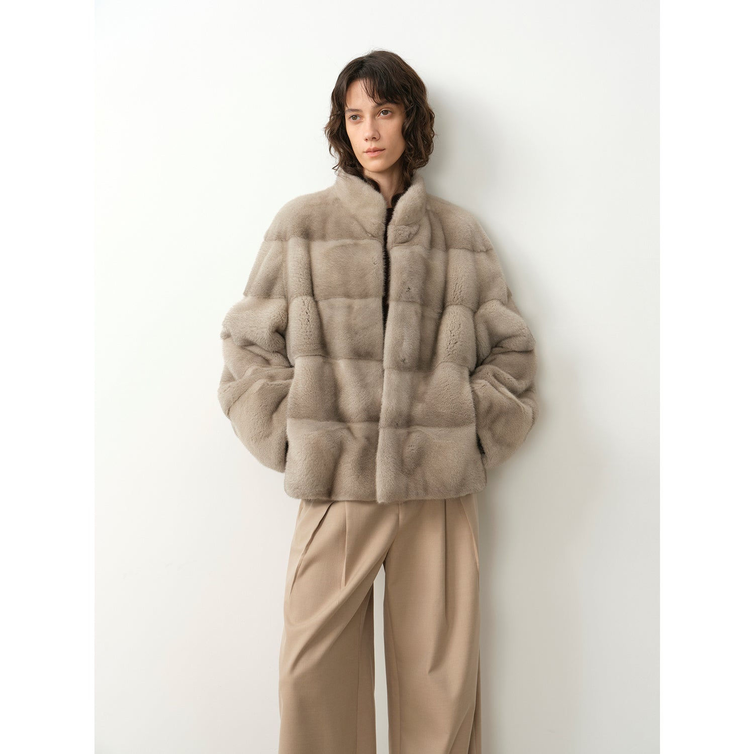Women's Mink Coat | Horizontal Spine Tailoring | Mink Fur Outerwear“Legacy Mink”
