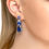Thumbnail: Valentina Drop Earrings Silver Tanzanite
