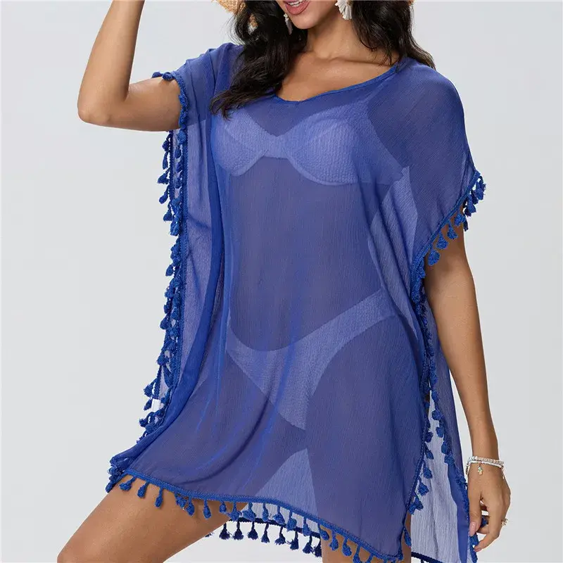 Miniatura: Women Beach Cover Up Lace Hollow Crochet