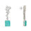 Thumbnail: Diana Paraiba Tourmaline Drop Earrings Silver