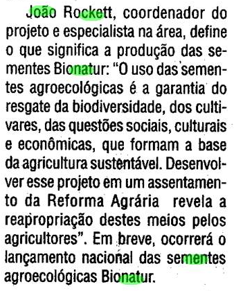 João Rockett idealiza a BioNatur