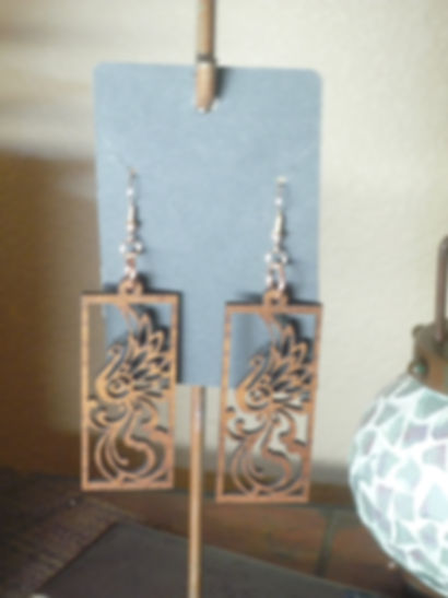 Peacock - veneer and 14k