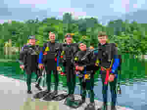 Photo of dive team