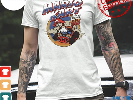 Official mario kart since 92 shirt