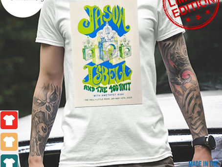 Official jason isbell and the 400 unit little rock ar 2023 poster shirt