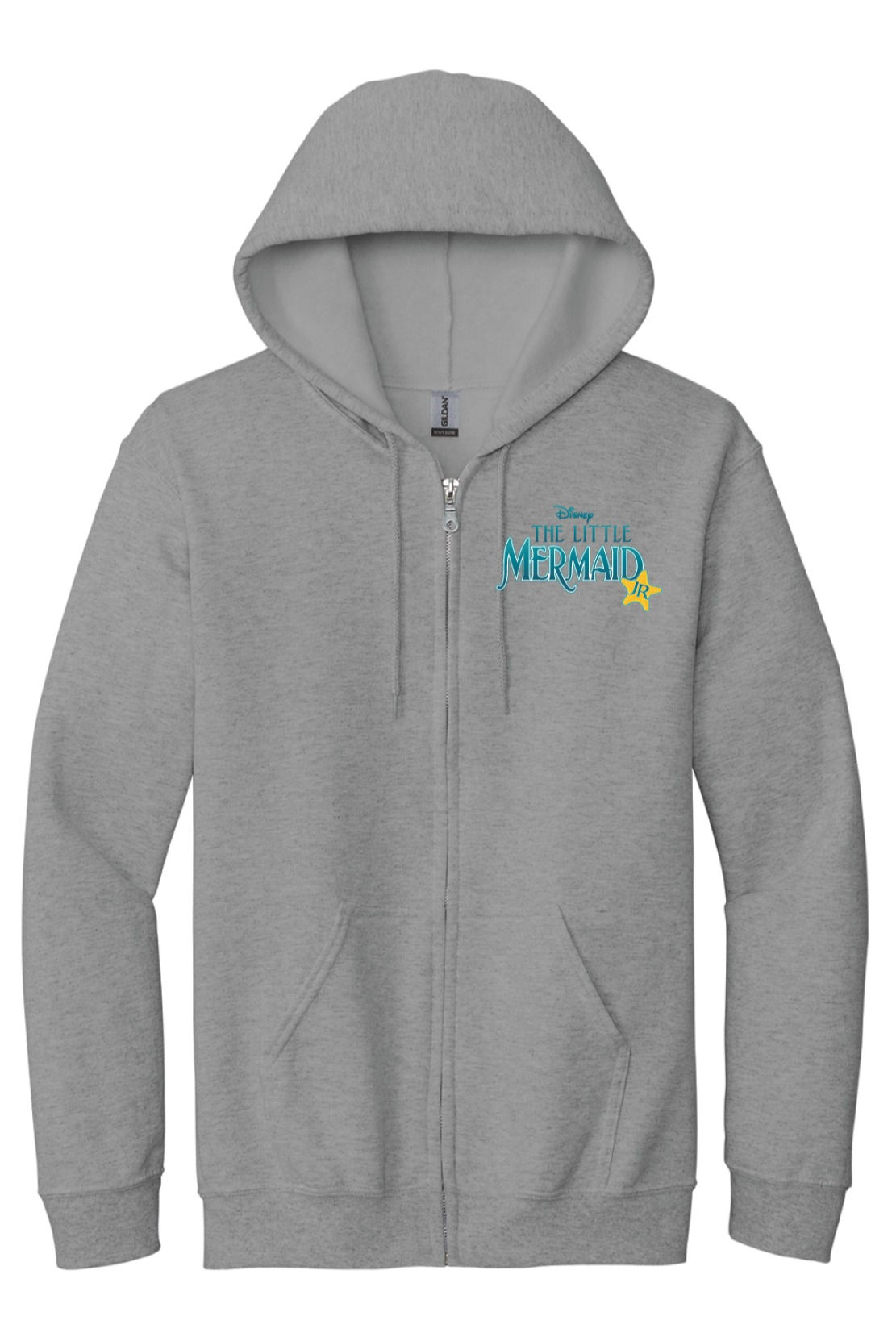 Fleece Full-Zip Hoodie - Ash Grey