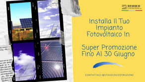 Installa Il Tuo Impianto Fotovoltaico In Super Promozione