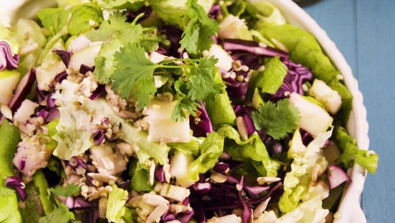 Apple, Salmon & Cabbage Salad