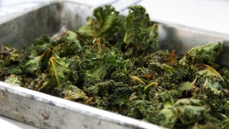 Toasted Kale Chips